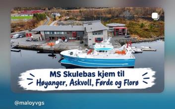 Lenkje til artikkel: Velkommen til Ope skip ombord i Skulebas 21.-25. september i Høyanger, Askvoll, Førde og Florø