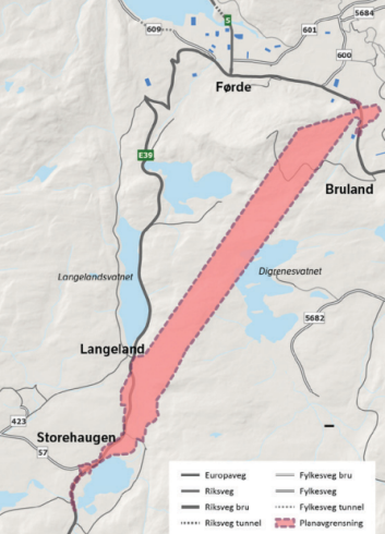 Lenkje til artikkel: Varsel om  reguleringsendring E39 Storehaugen– Førde