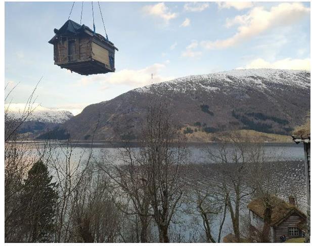 Flytting av Bestastova - Klikk for stort bilete