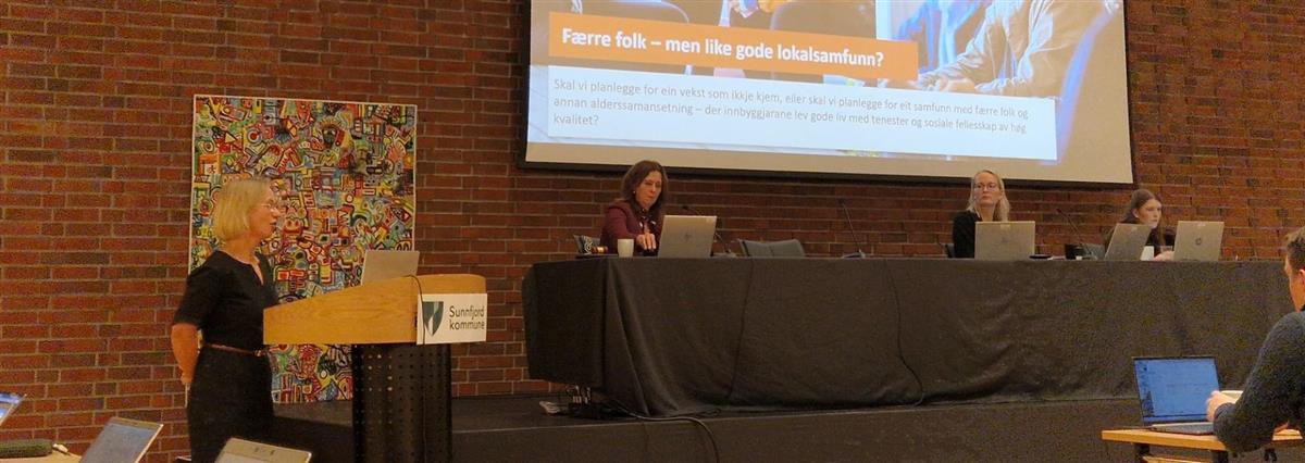 Mennesker i møte - Klikk for stort bilete