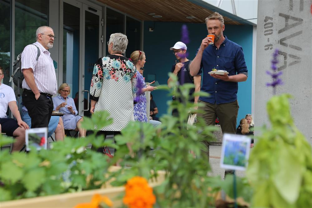 Byliv ved Kunstmuseet - Klikk for stort bilete